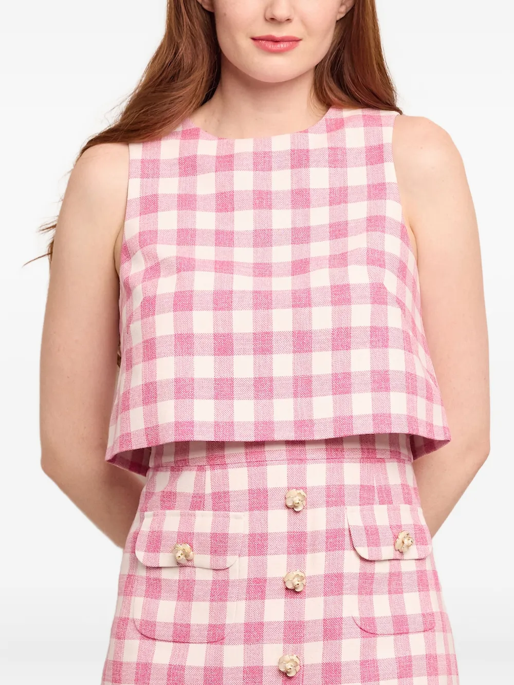 Gingham Sleeveless Top