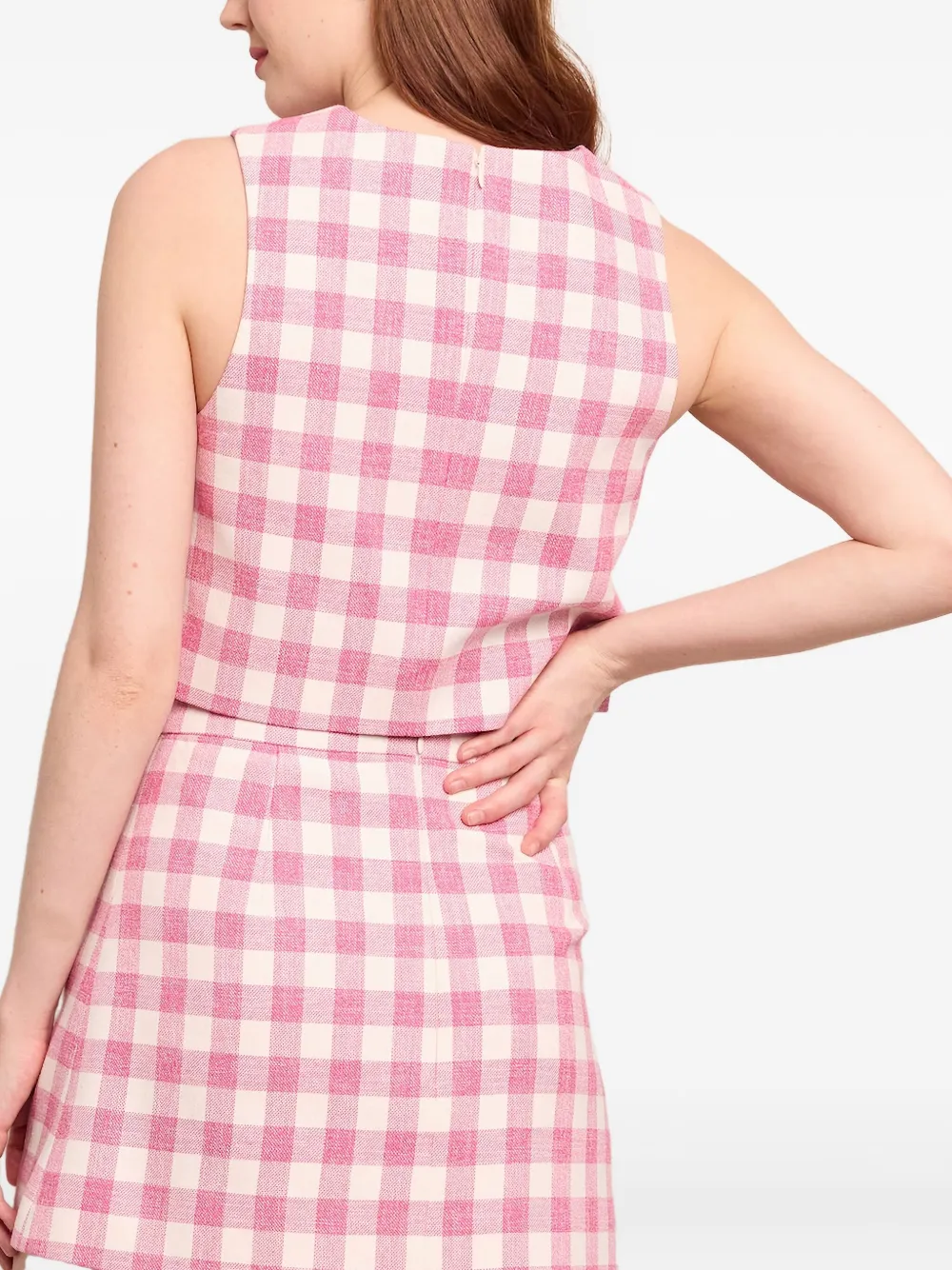 Gingham Sleeveless Top
