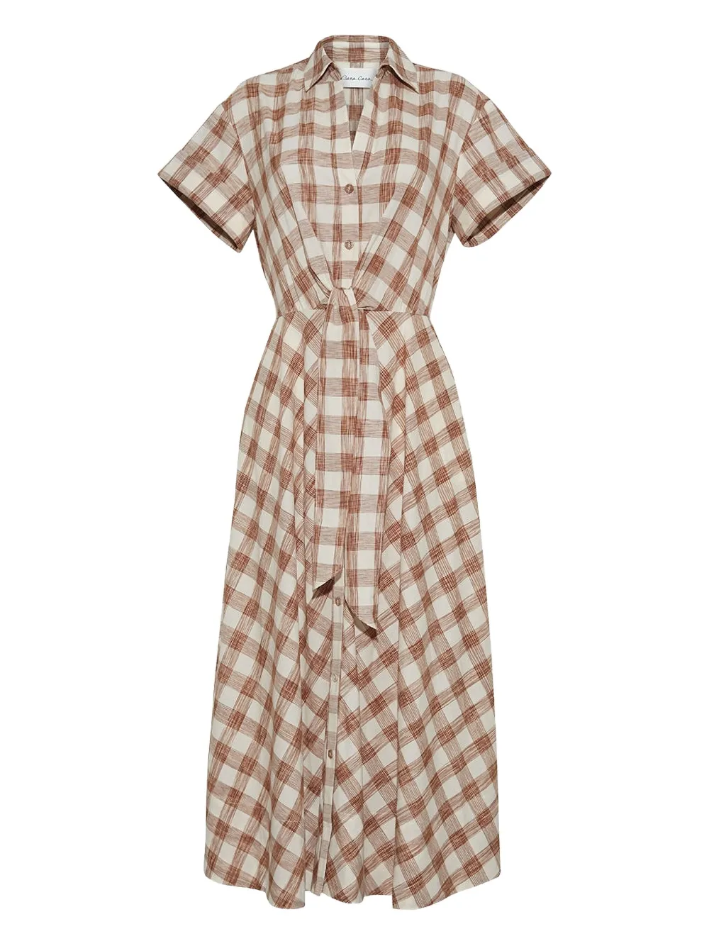 Cara Cara Asbury Midi Dress In Brown