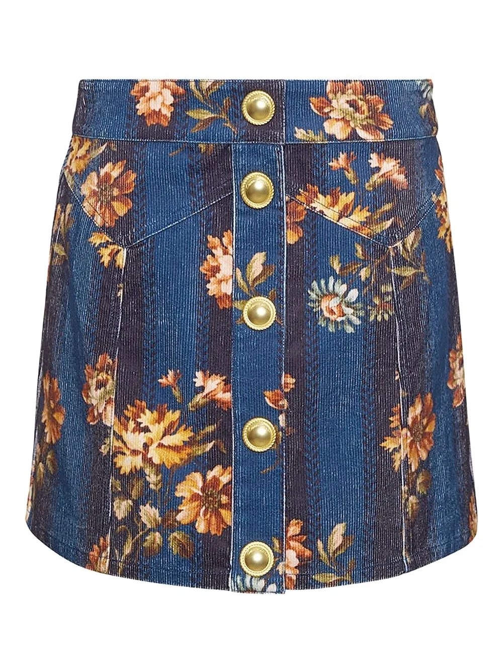 Cara Cara Juniper A-line skirt | Blue | Image 1