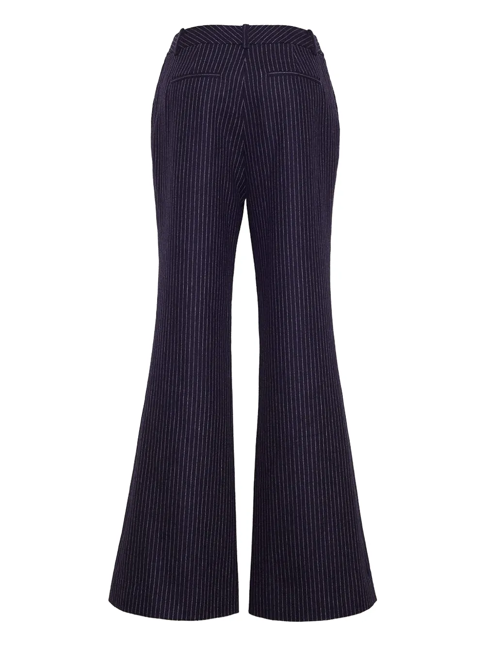 Cara Tristan flared broek met krijtstreep Blauw