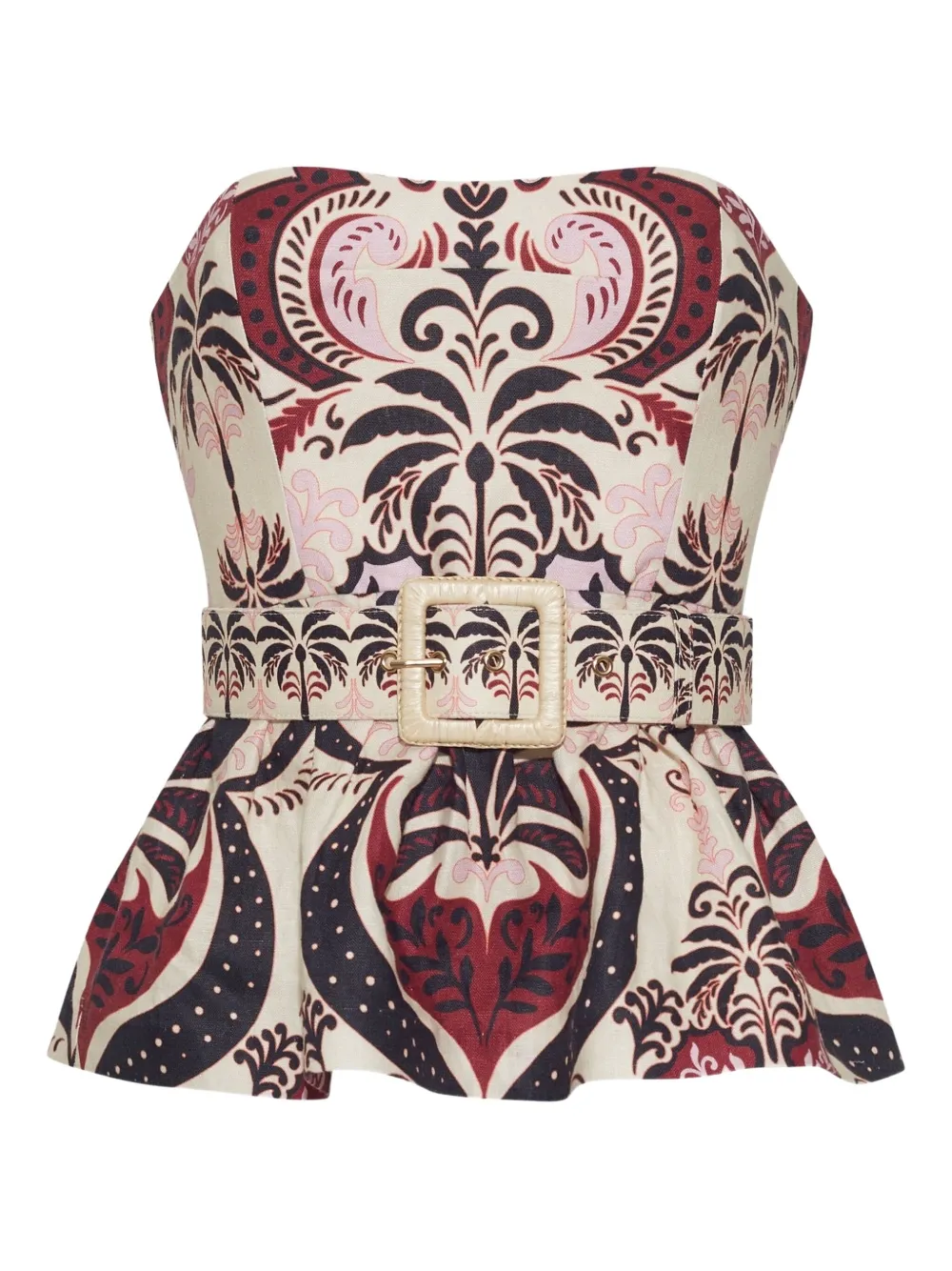 Cara Cara Top met ceintuur - Beige