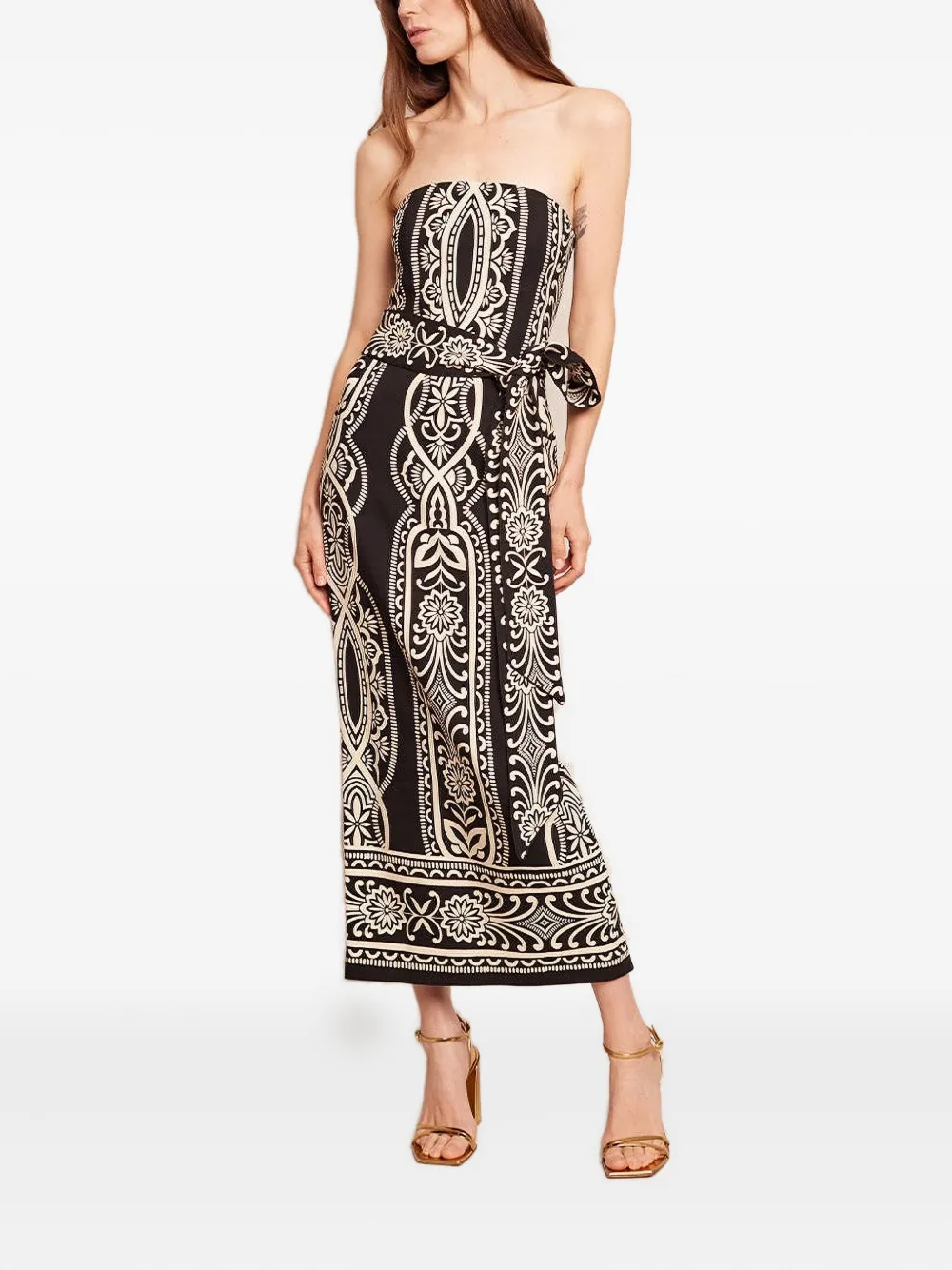 Cara Cara Newcastle Midi Dress In Multi