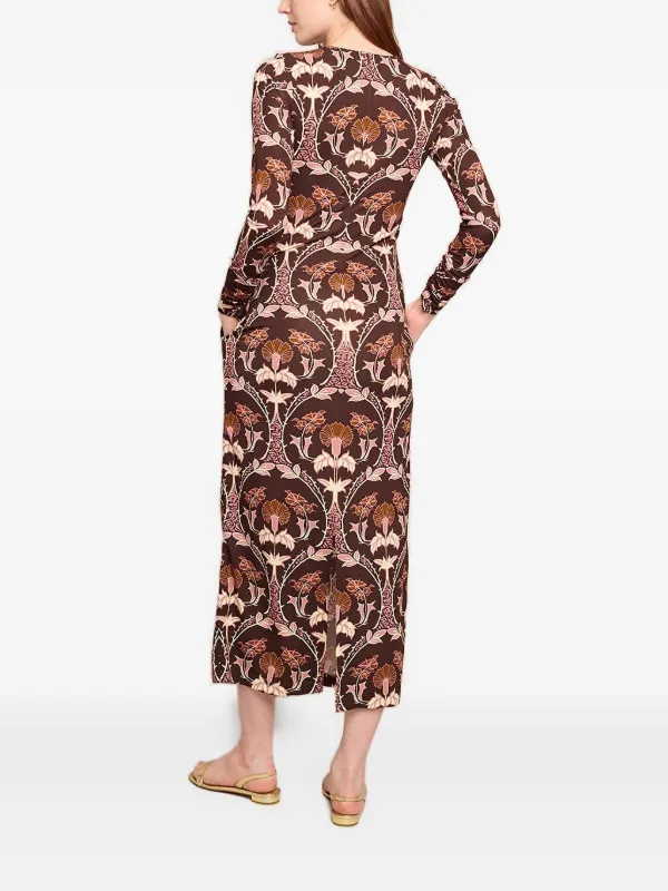 dress short to long Maroon Sweetheart Neck Long Sleeve Short Dress main image 1
