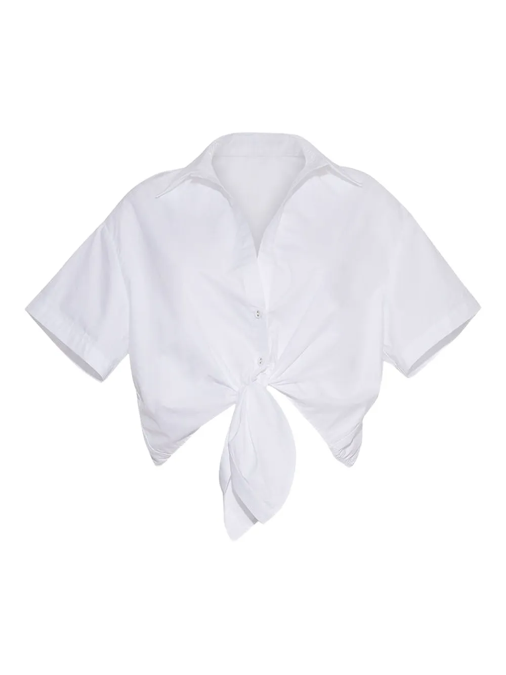 Cara Cara Asbury tied shirt - Bianco