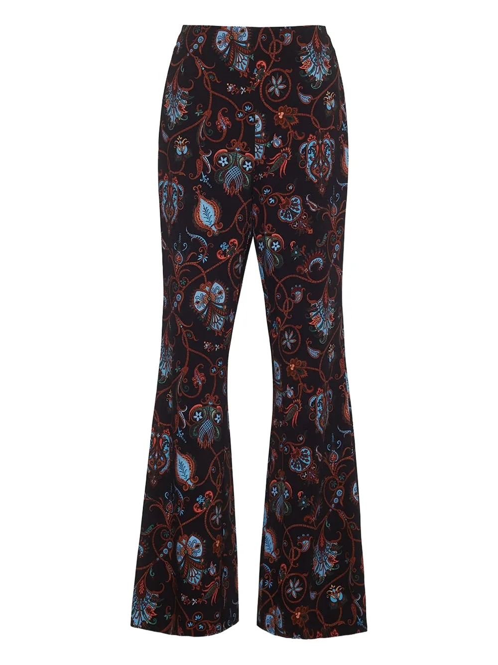 Cara Cara Pisa floral-print flared trousers | Black | Image 1