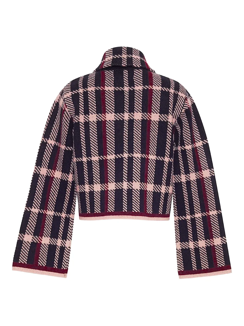 Cara Delilah geruit vest Blauw
