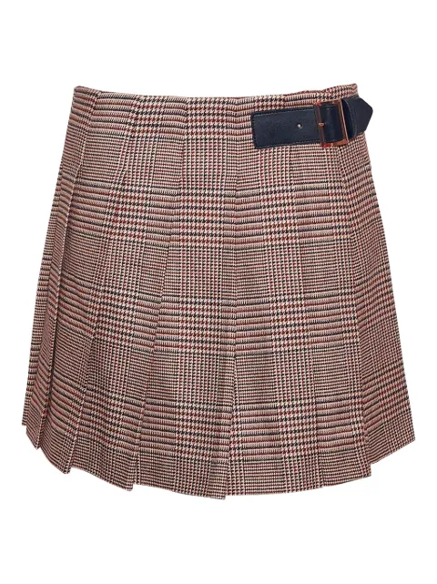 Cara Cara Abbey houndstooth pleated mini kirt