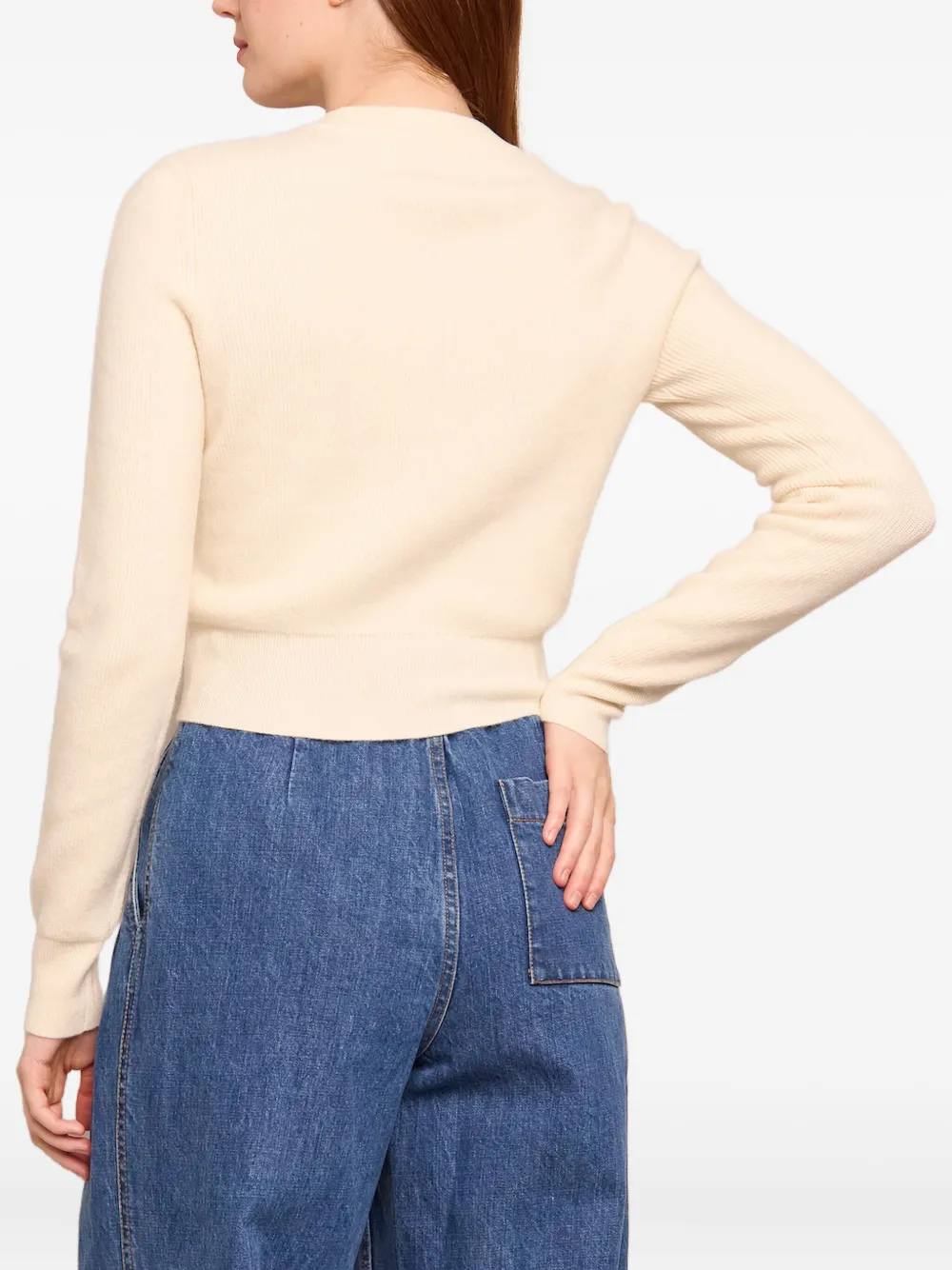  Ellery Floral-Button Cardigan