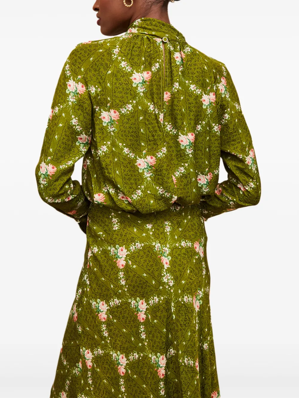 Cara Cara Sundance Floral-print Blouse In Green