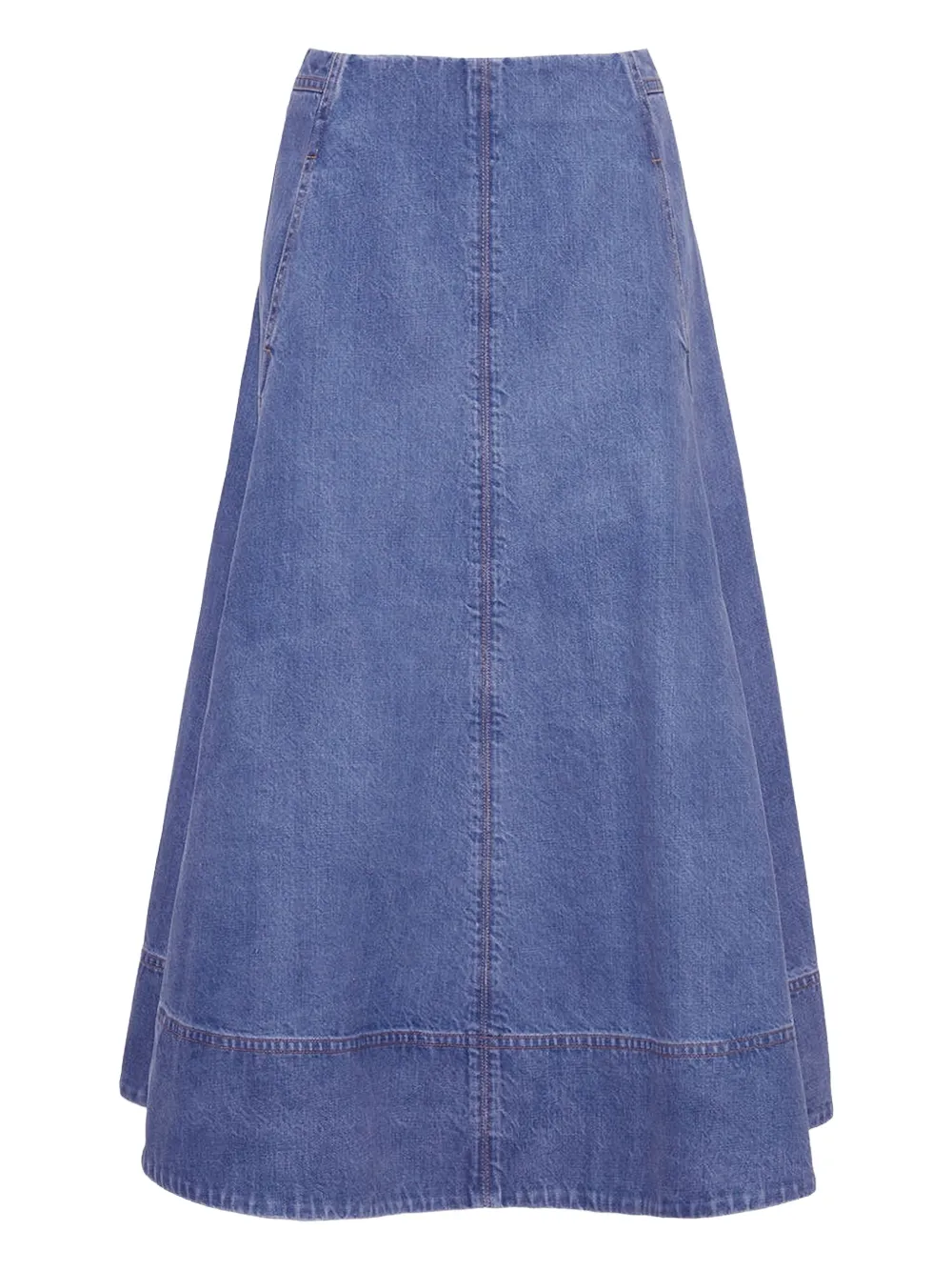 Cara Cara Aisha denim A-line midi skirt - Blu