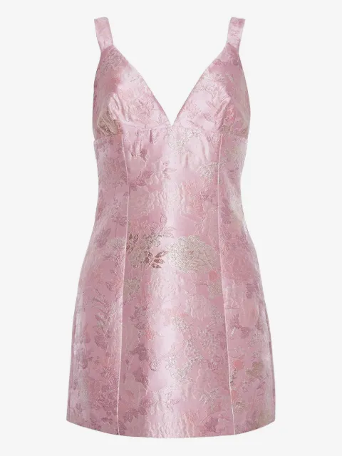 Cara Cara Naples matelasse V-neck mini dress