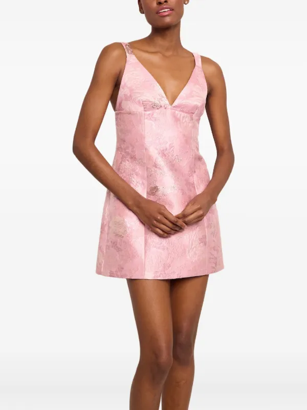 cara cara pink floral dress Cara Cara Alba Floral Fit-&-Flare Midi Dress