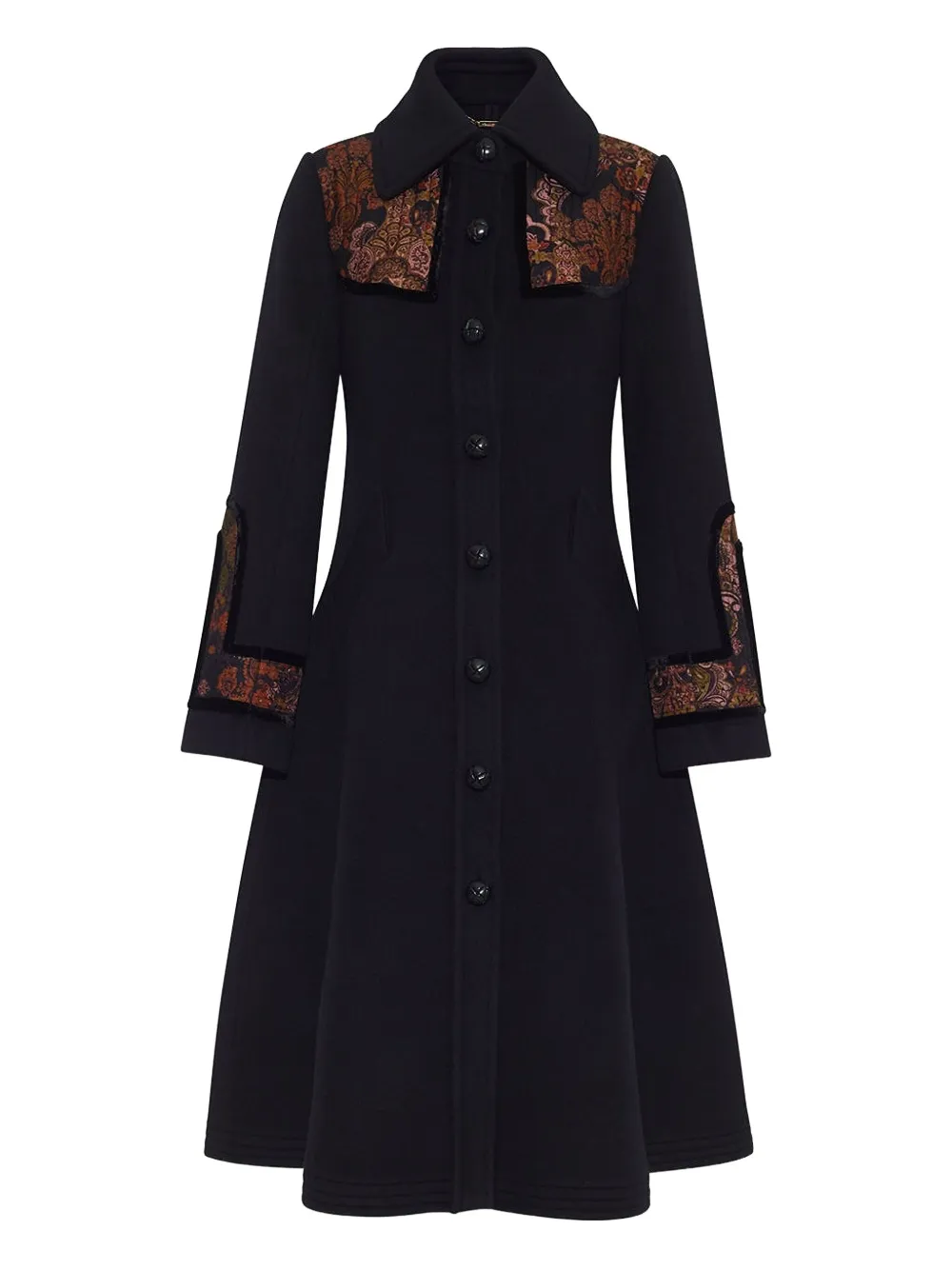 Cara Cara Terra single-breasted coat | Black | Image 1