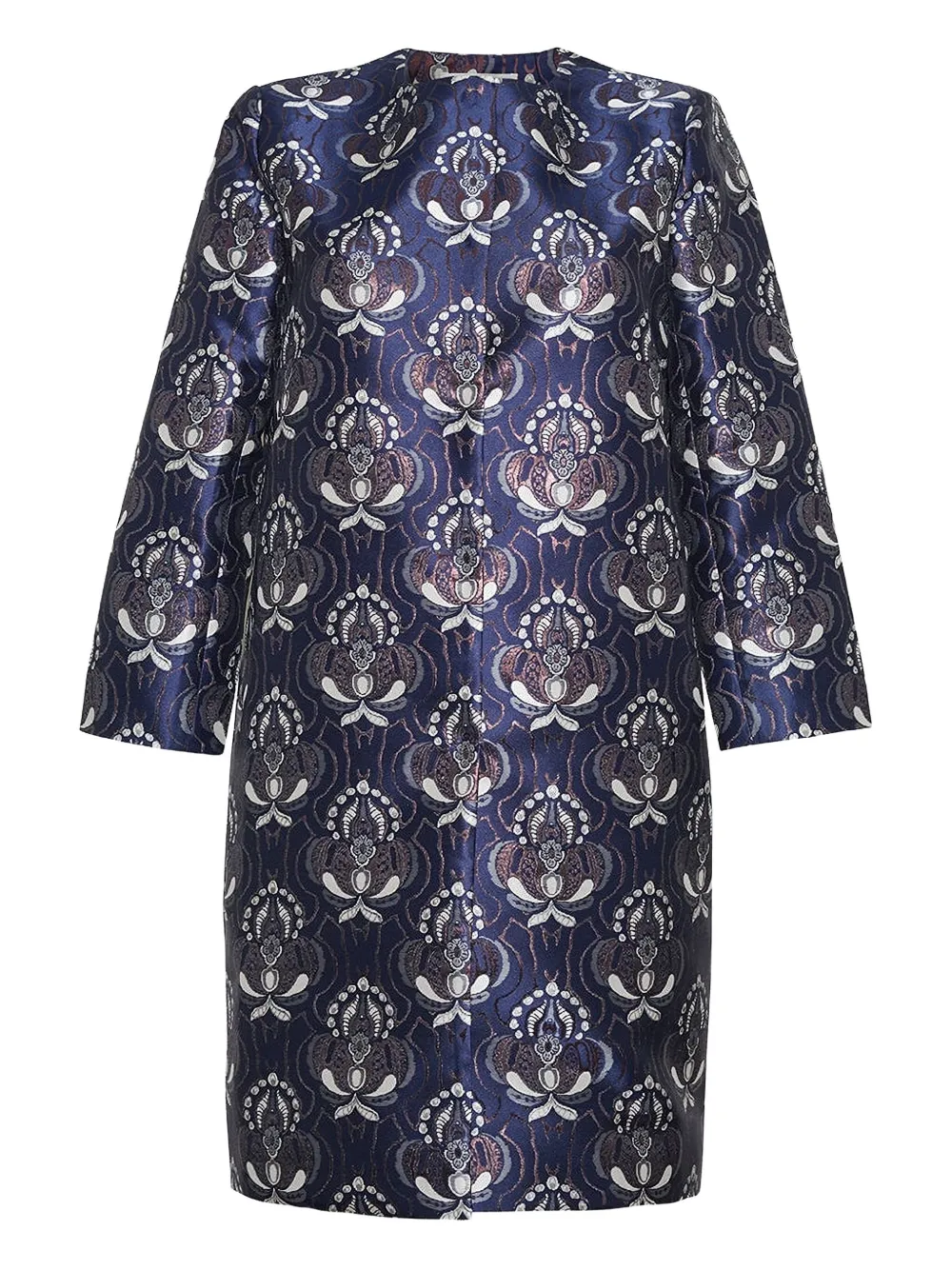 Cara Cara Donna floral-brocade jacket | Blue | Image 1
