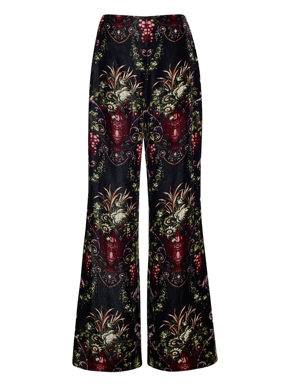 Cara Cara Firenze Floral-print Trousers In Multi