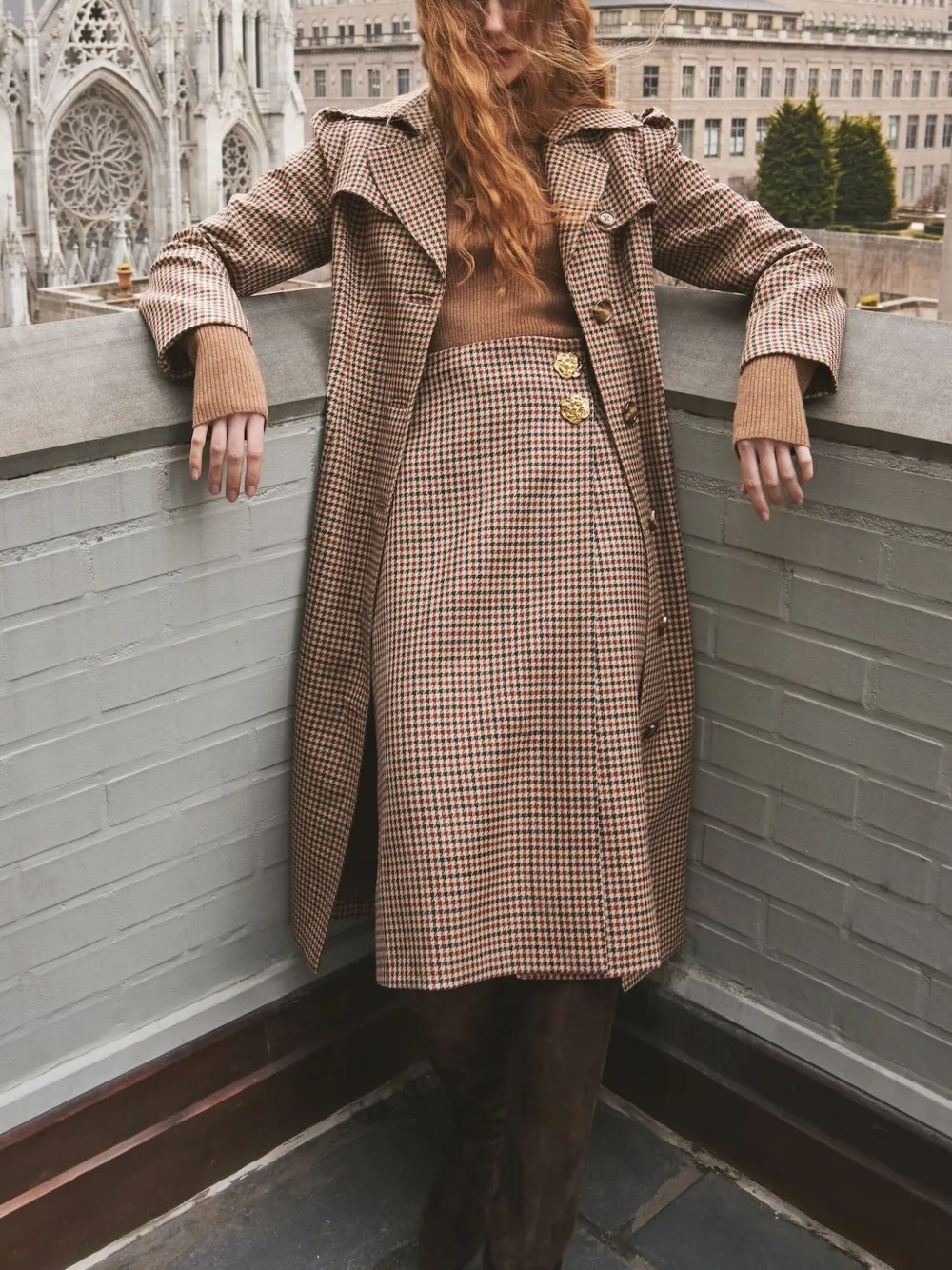 Cara Charlie trenchcoat Bruin