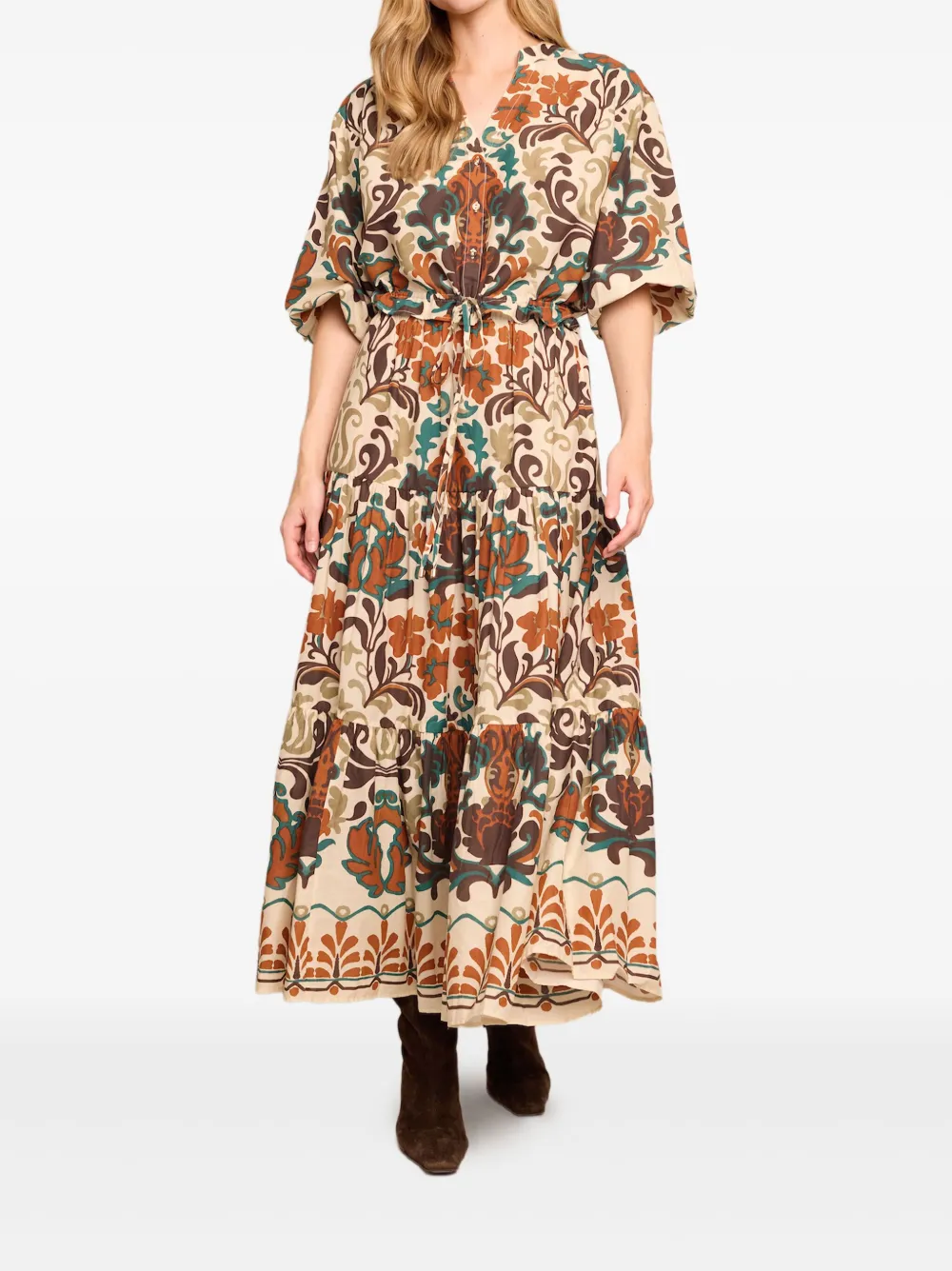 Cara Cara Melanie midi dress | Neutrals | Image 1
