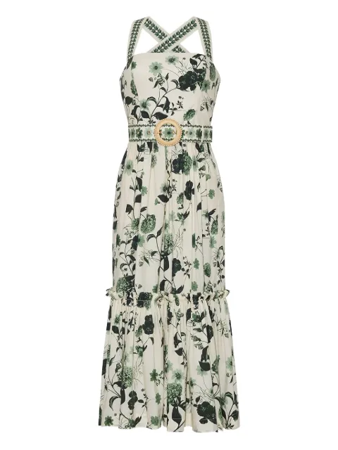 Cara Cara Julietta floral-print belted midi dress
