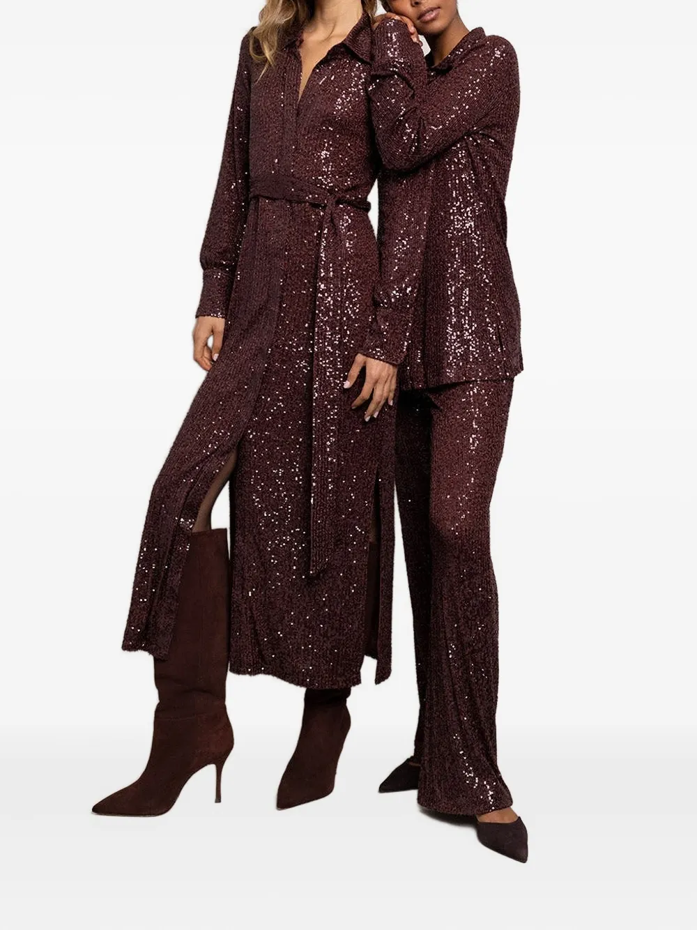Cara Cara sequined straight trousers | Straight-Leg Pants | Image 2