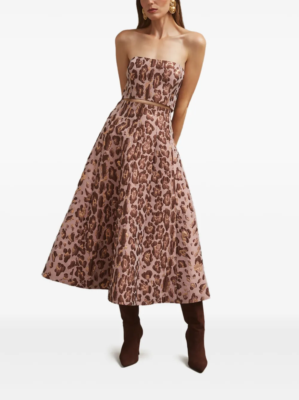 Cara Cara Mimosa rok met luipaardprint - Roze