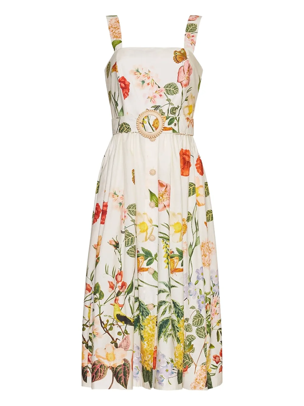 Cara Cara Candace midi dress - Bianco
