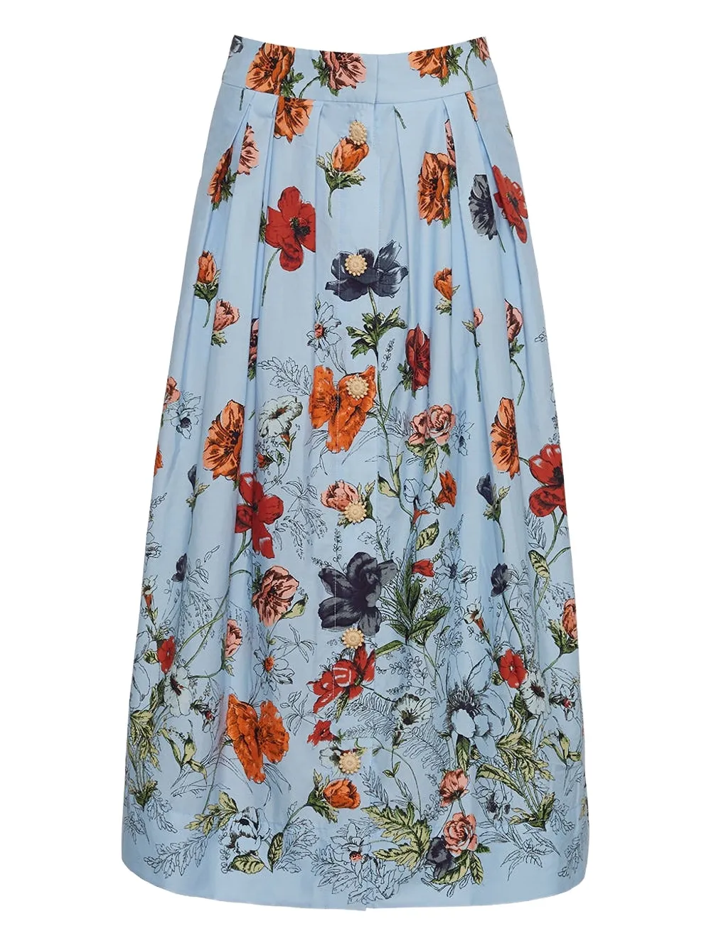 Cara Cara Marge pleated skirt - Blu