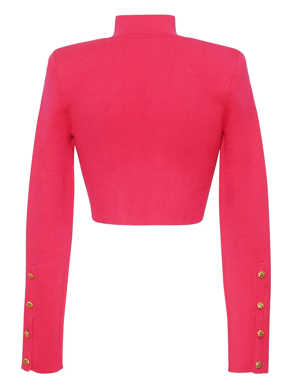 Turtleneck Button-Detailing Sweater