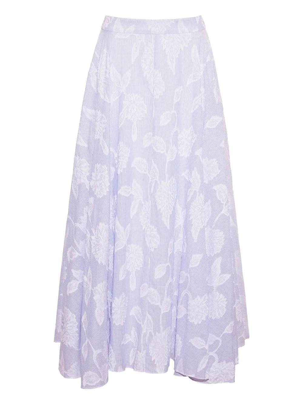 Cara Cara floral-print sculpted skirt - Blu