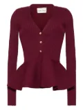 Cara Cara Viva ribbed buttoned top - Red