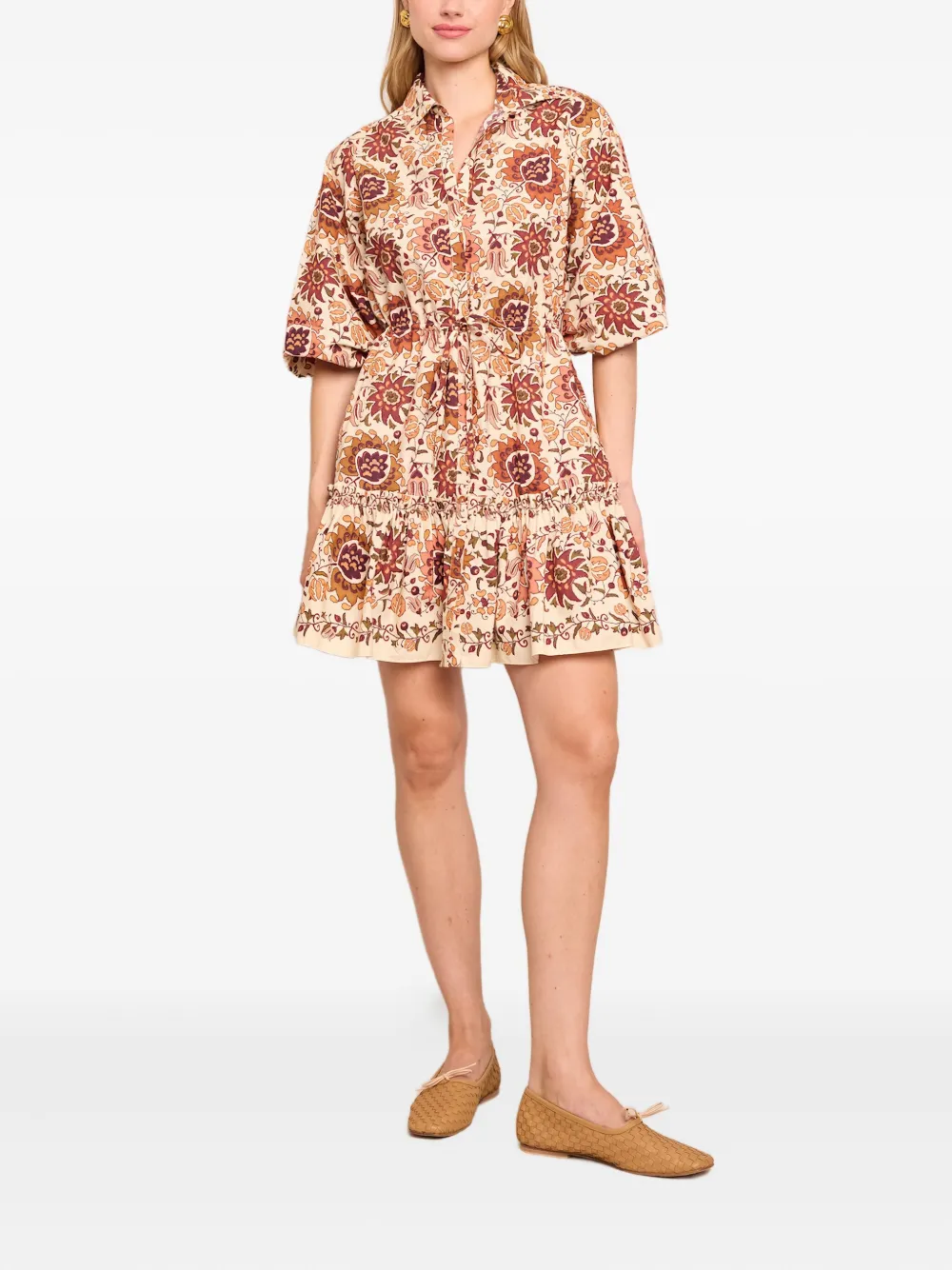Cara Cara Robin mini-jurk - Beige