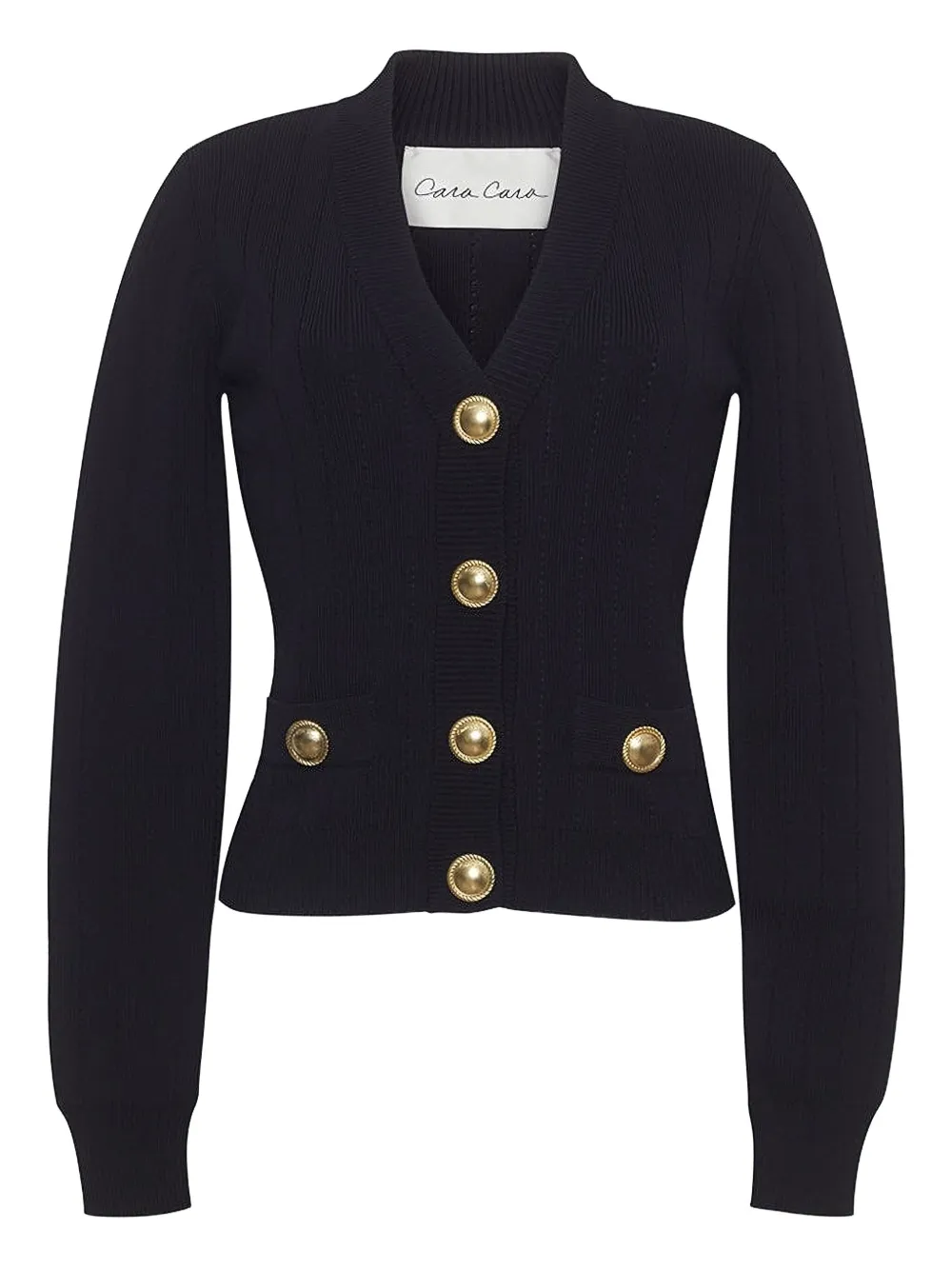 Cara Cara Lavira ribbed cardigan - Nero