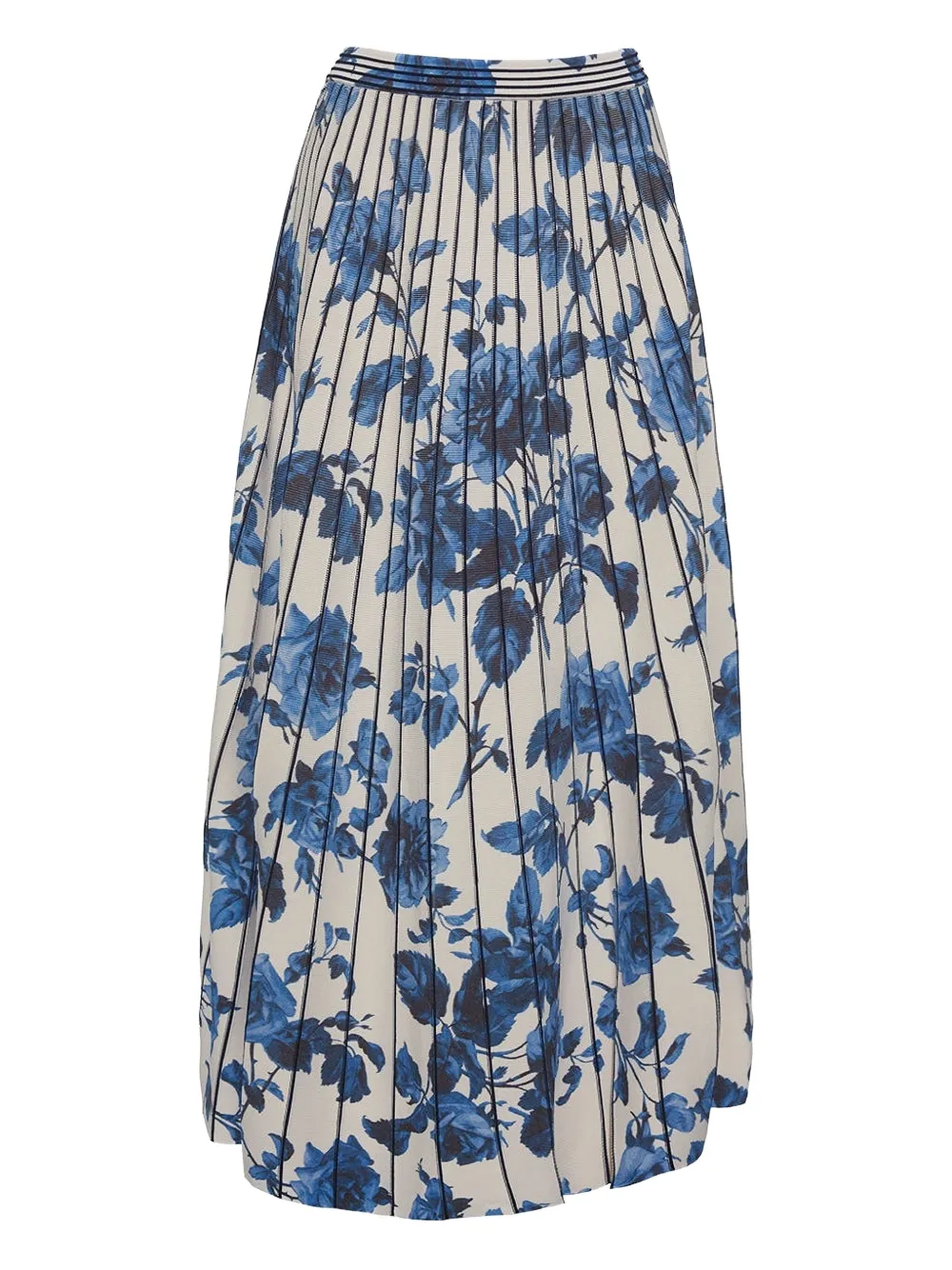 Cara Cara Tavira Floral-pattern Pleated Midi Skirt In Multi