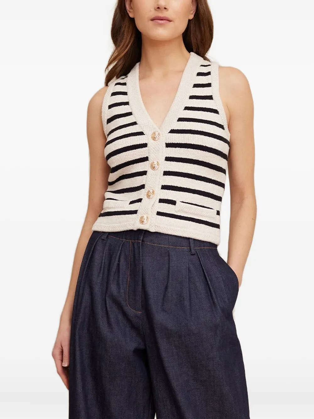 Cara Cara Phoebia striped waistcoat | Waistcoats & Gilets | Image 2