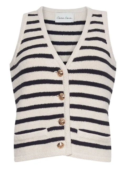 Cara Cara Phoebia striped waistcoat 