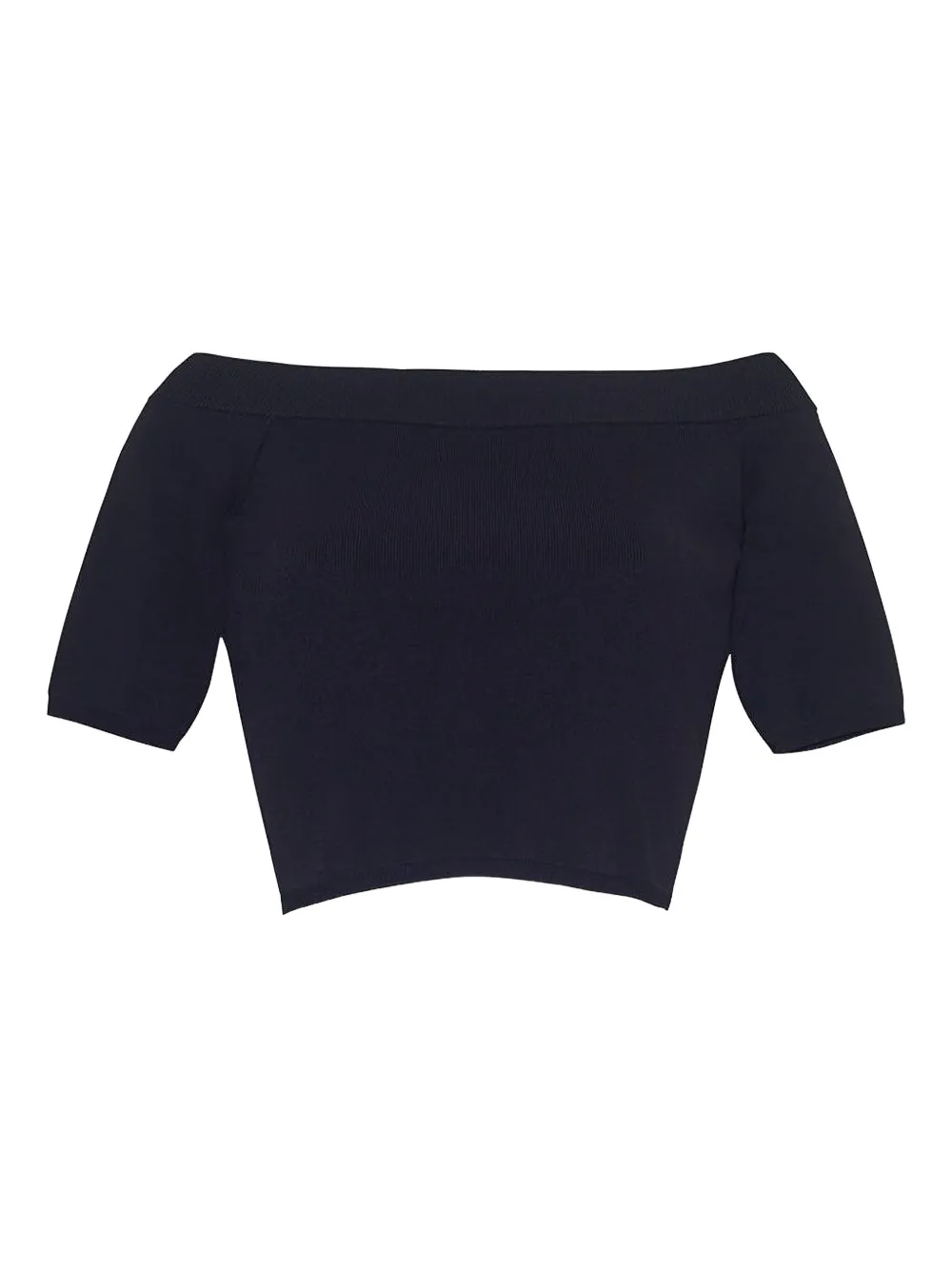 Cara Cara Valentina off-shoulder short-sleeve blouse - Nero