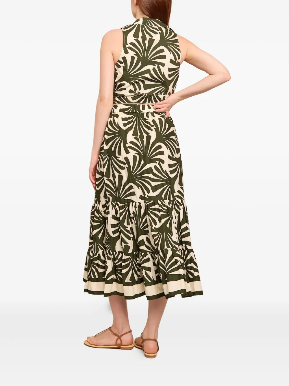  Cara Cara Chase Midi Skirt - Neutrals 