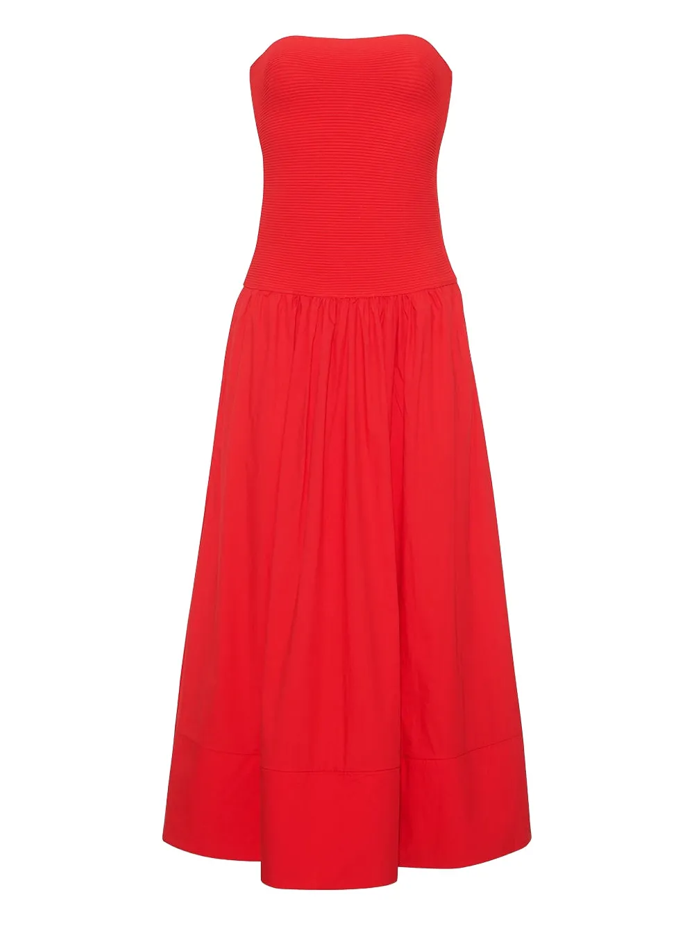 Cara Cara Glasbury gathered midi dress - Rosso