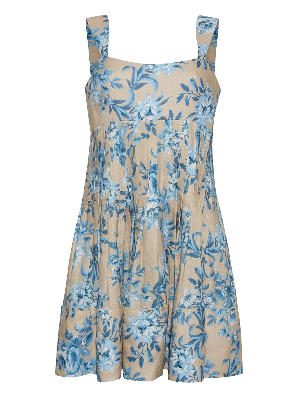 Cara Cara Abito corto con stampa a fiori - Blu