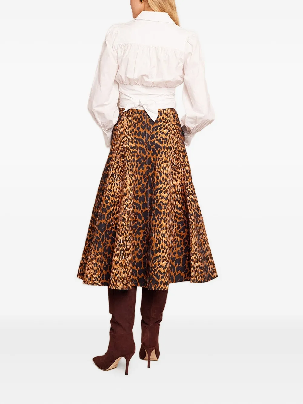 Cara Sia blouse met lange mouwen Wit