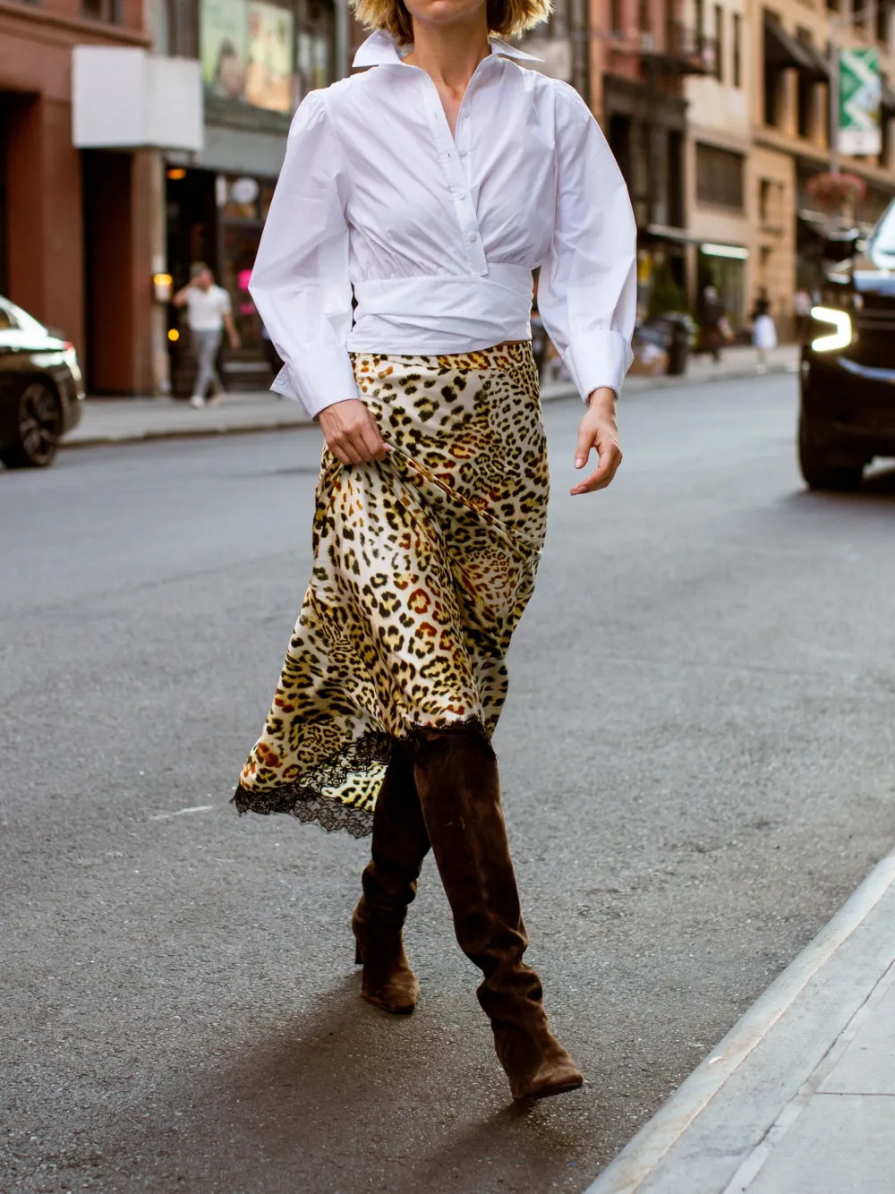 Cara Sia blouse met lange mouwen Wit