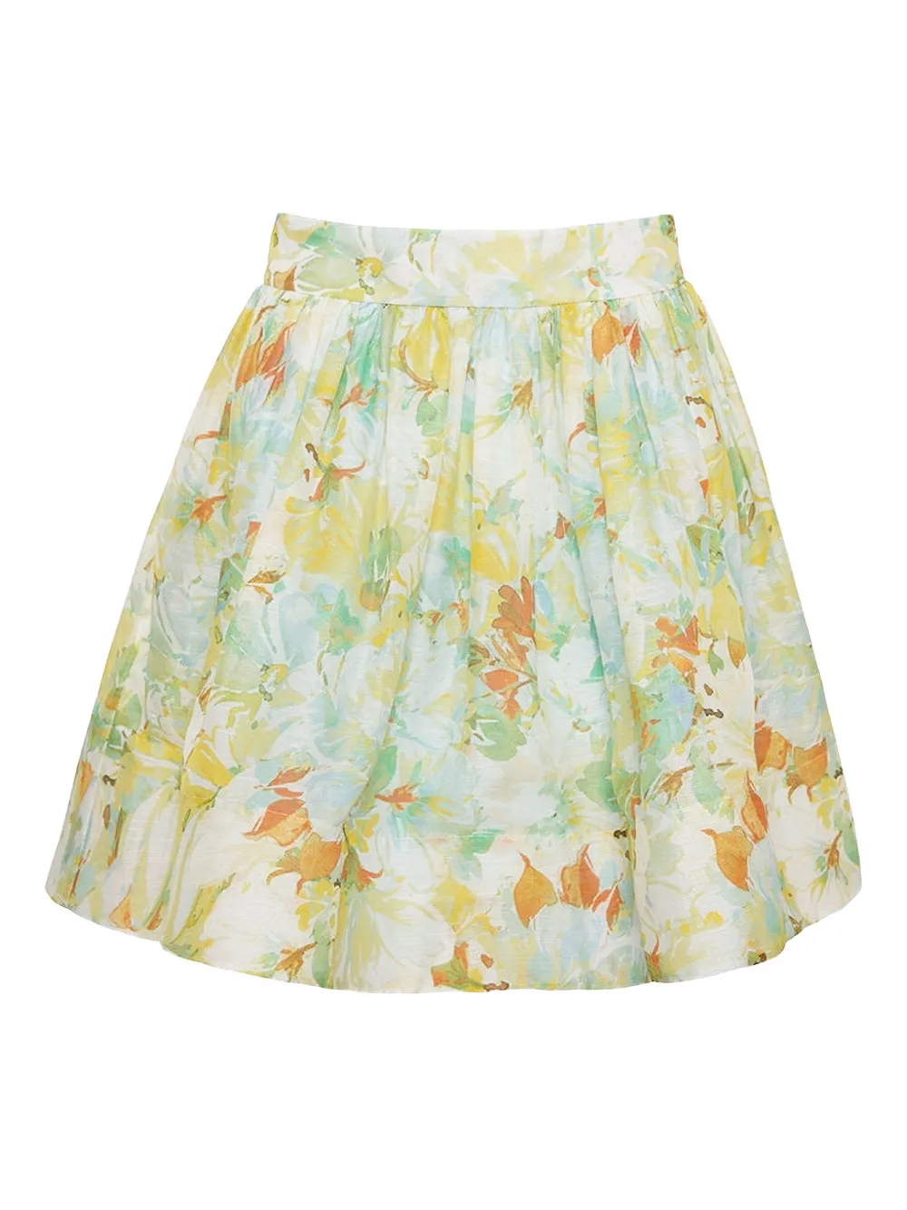 Cara Cara Alba floral-print pleated mini skirt - Blu