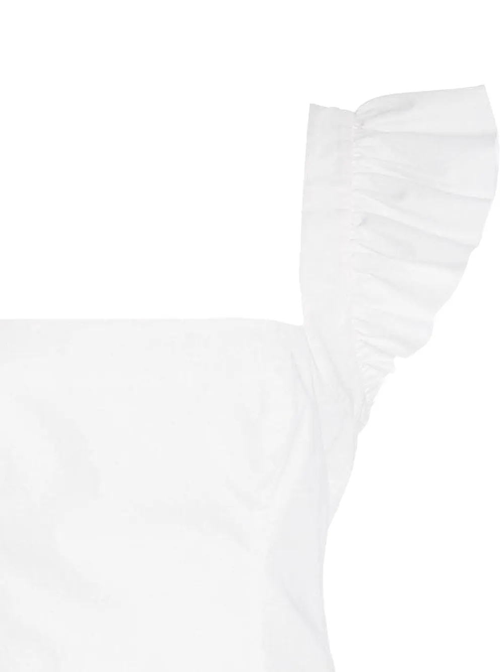 Cara Hyannis top met ruchemouwen Wit