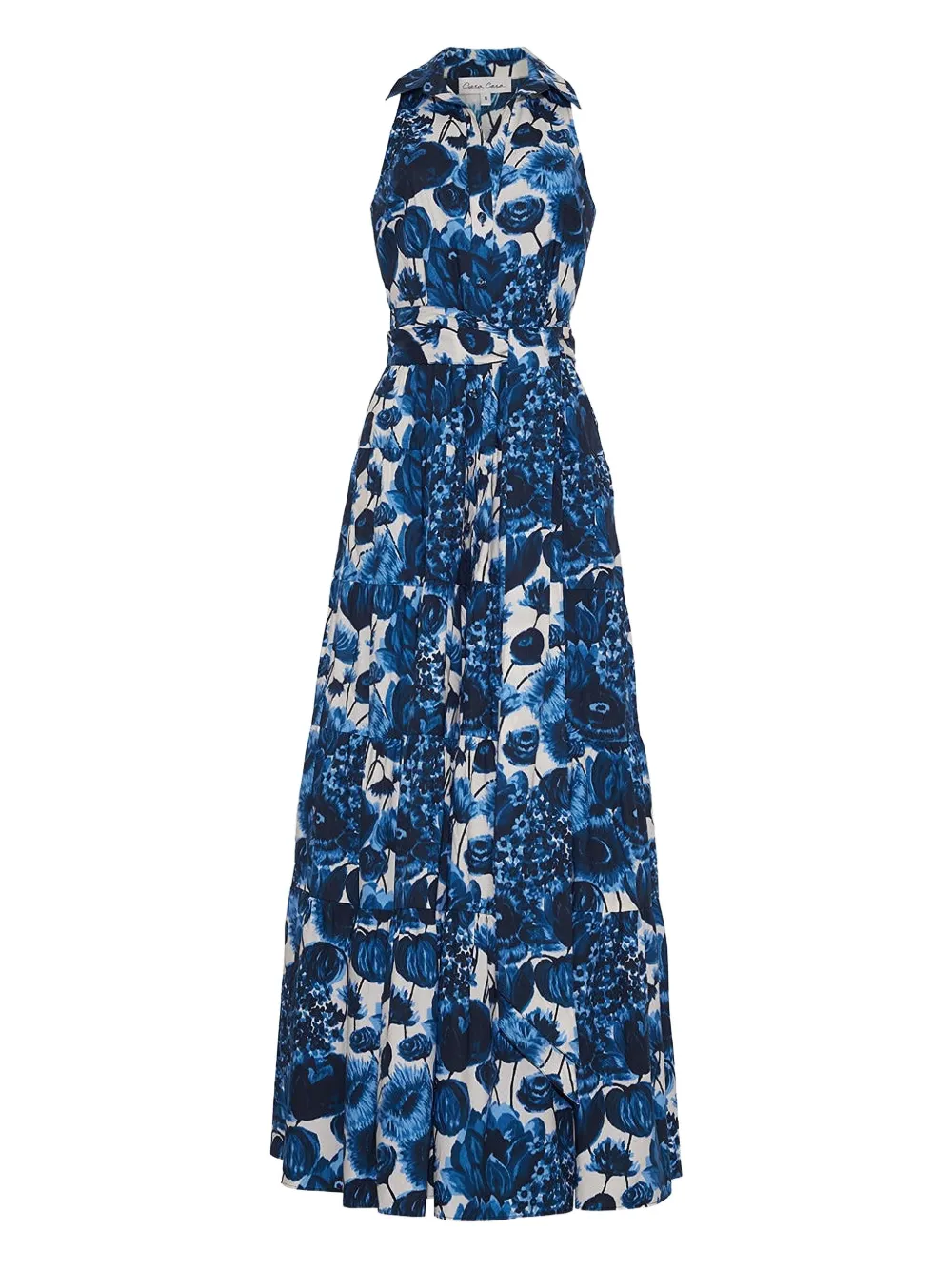 Cara Cara Adriana floral-print tiered maxi dress - Blu