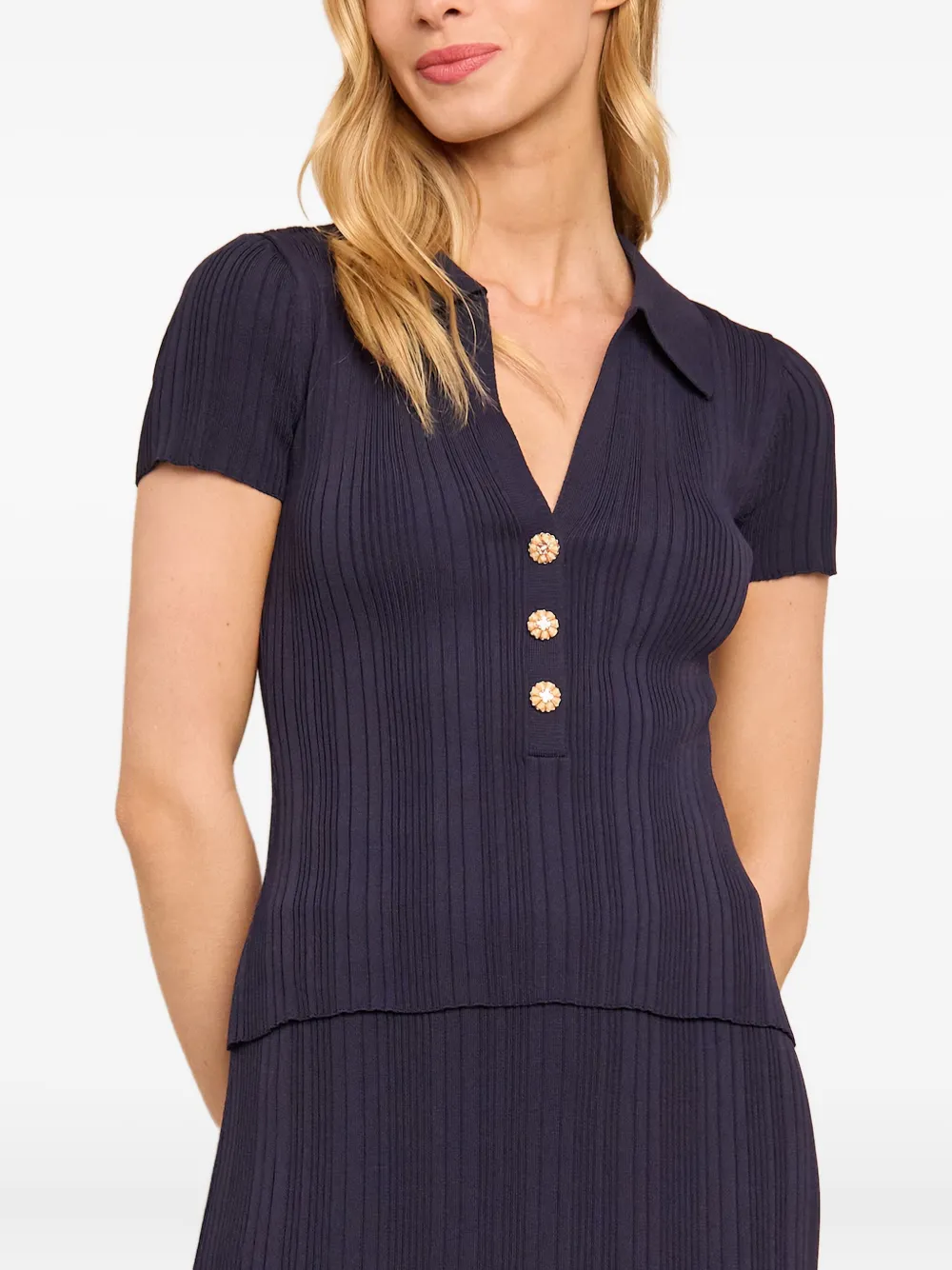  Cara Cara Ivanna Polo Top - Blue 