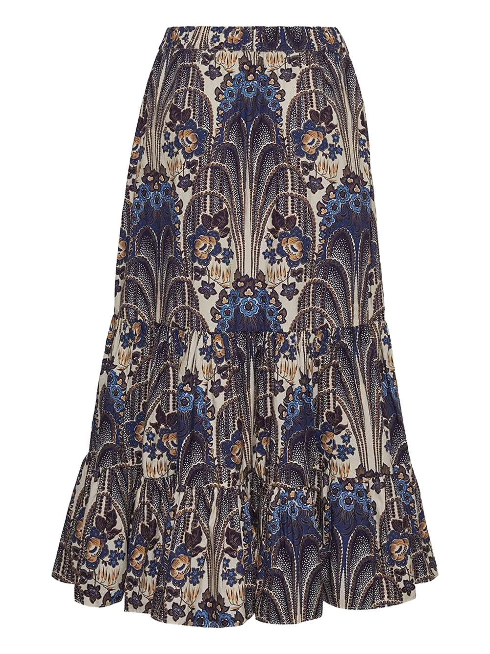 Cara Cara Chase printed tiered midi skirt | A-Line Skirts | Image 2