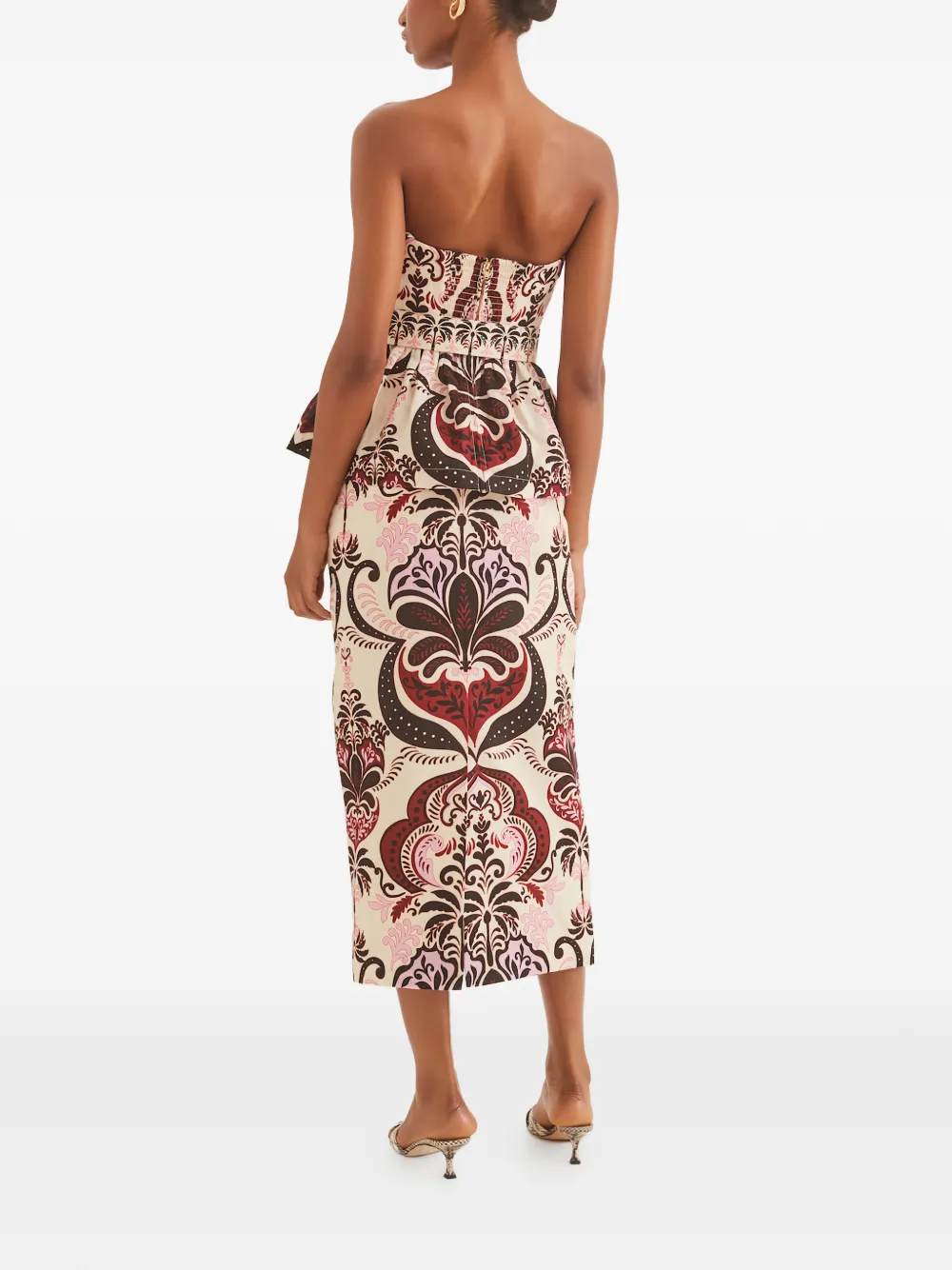Sienna Patterned Pencil Skirt
