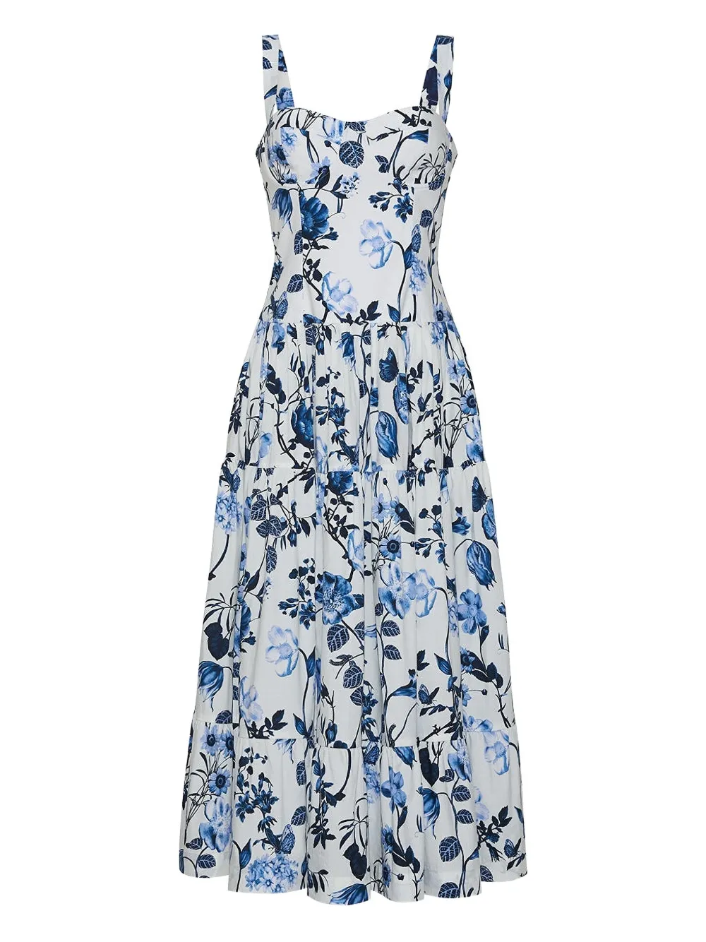 CARA CARA SANTIAGO FLORAL TIERED DRESS