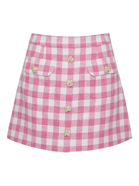 Cara Cara Faye gingham mini skirt