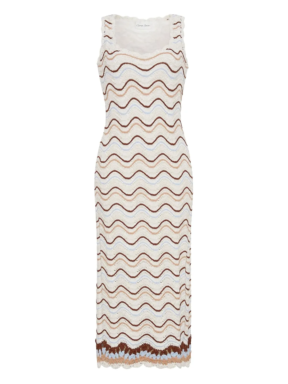 Cara Cara Abito midi Orel - Bianco